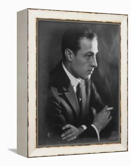 Rudolph Valentino, 1920s-null-Framed Stretched Canvas