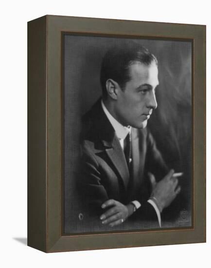 Rudolph Valentino, 1920s-null-Framed Stretched Canvas