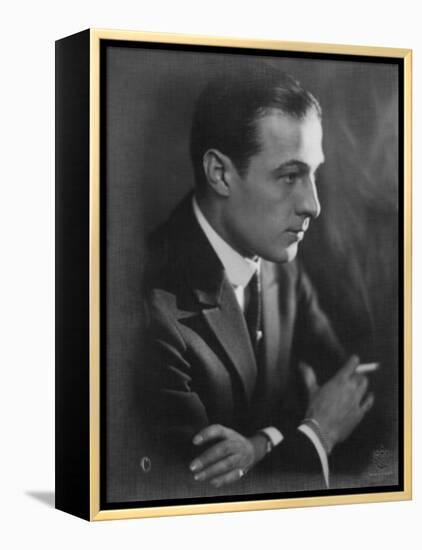 Rudolph Valentino, 1920s-null-Framed Stretched Canvas