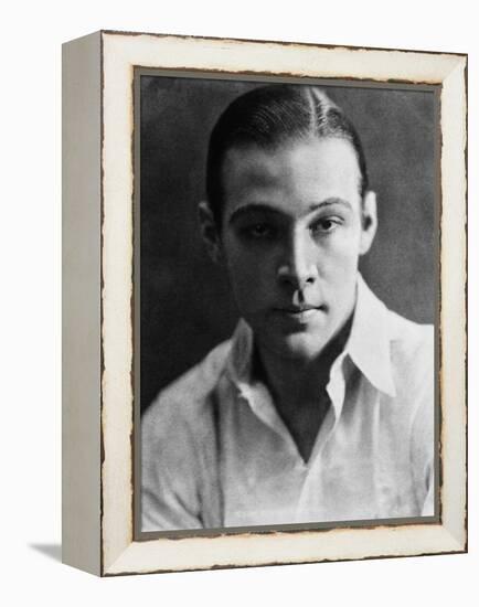 Rudolph Valentino, 1923-null-Framed Stretched Canvas