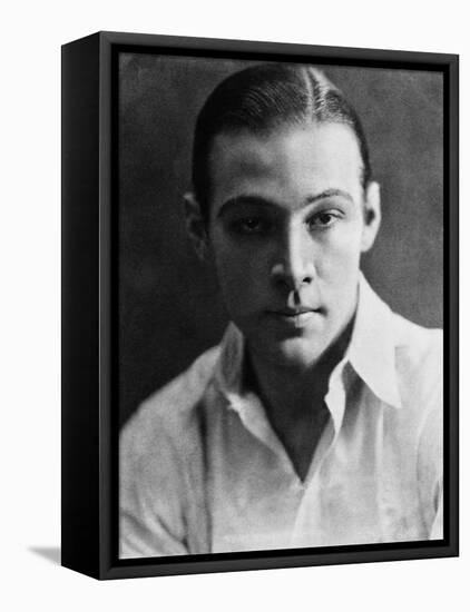 Rudolph Valentino, 1923-null-Framed Stretched Canvas