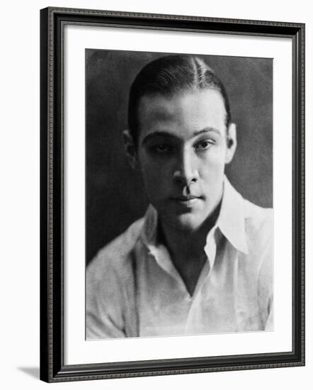 Rudolph Valentino, 1923--Framed Photo