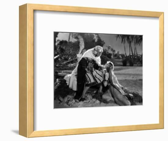 Rudolph Valentino; Agnes Ayres. "The Son of the Sheik" [1926], Directed by George Fitzmaurice.-null-Framed Photographic Print