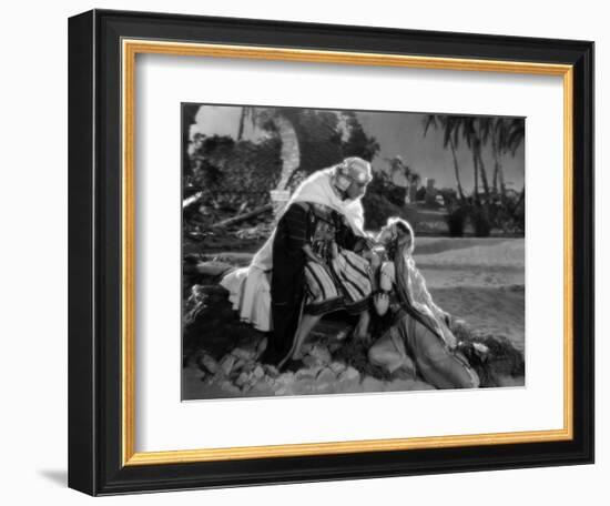 Rudolph Valentino; Agnes Ayres. "The Son of the Sheik" [1926], Directed by George Fitzmaurice.-null-Framed Photographic Print