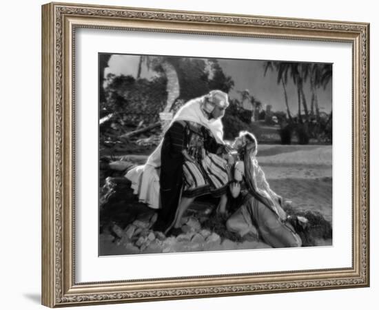 Rudolph Valentino; Agnes Ayres. "The Son of the Sheik" [1926], Directed by George Fitzmaurice.-null-Framed Photographic Print