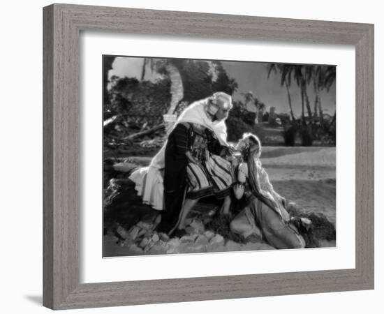 Rudolph Valentino; Agnes Ayres. "The Son of the Sheik" [1926], Directed by George Fitzmaurice.-null-Framed Photographic Print