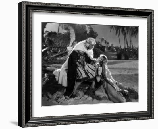 Rudolph Valentino; Agnes Ayres. "The Son of the Sheik" [1926], Directed by George Fitzmaurice.-null-Framed Photographic Print