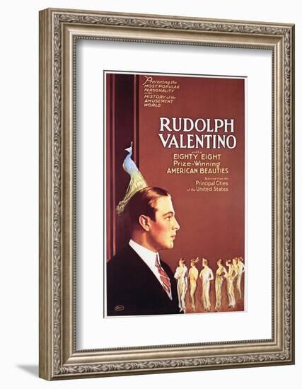 Rudolph Valentino - Movie Poster Reproduction-null-Framed Photo