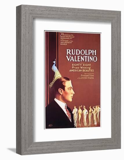 Rudolph Valentino - Movie Poster Reproduction-null-Framed Photo