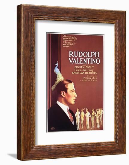 Rudolph Valentino - Movie Poster Reproduction-null-Framed Photo