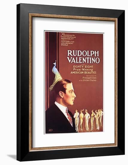 Rudolph Valentino - Movie Poster Reproduction-null-Framed Photo