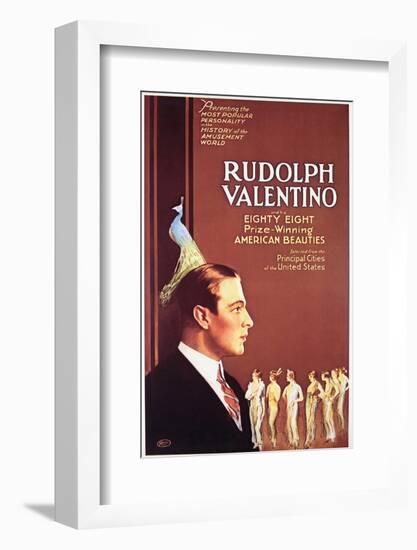Rudolph Valentino - Movie Poster Reproduction-null-Framed Photo