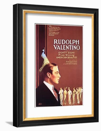 Rudolph Valentino - Movie Poster Reproduction-null-Framed Photo