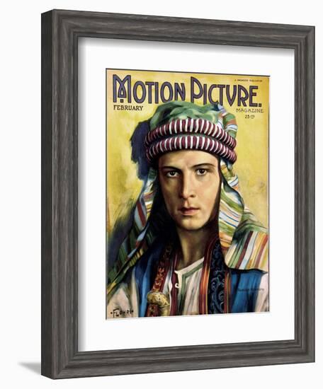 Rudolph Valentino--Framed Art Print