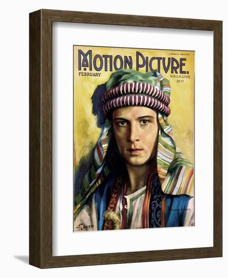 Rudolph Valentino--Framed Art Print