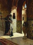 Gnaoua in a North African Interior (Oil on Panel)-Rudolphe Ernst-Giclee Print