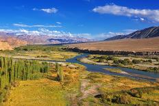 Aerial View of Leh City, Landscape of Ladakh, Jammu and Kashmir, India-Rudra Narayan Mitra-Photographic Print