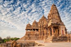 Kandariya Mahadeva Temple, Khajuraho, India, Unesco Heritage Site.-Rudra Narayan Mitra-Framed Premier Image Canvas