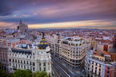 Madrid. Cityscape Image of Madrid, Spain during Sunset.-Rudy Balasko-Framed Photographic Print