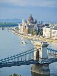 Chain Bridge over Danube River-Rudy Sulgan-Photographic Print