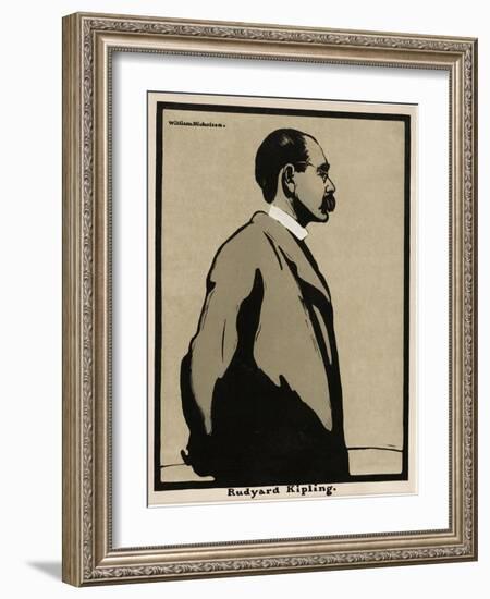 Rudyard Kipling (1865 - 1936), Pub. 1899 (Colour Lithograph)-William Nicholson-Framed Giclee Print