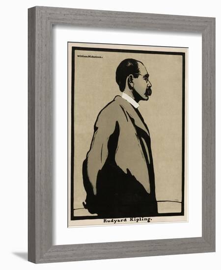 Rudyard Kipling (1865 - 1936), Pub. 1899 (Colour Lithograph)-William Nicholson-Framed Giclee Print