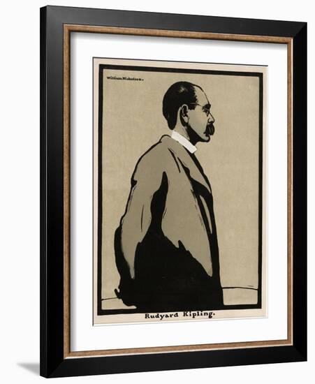 Rudyard Kipling (1865 - 1936), Pub. 1899 (Colour Lithograph)-William Nicholson-Framed Giclee Print