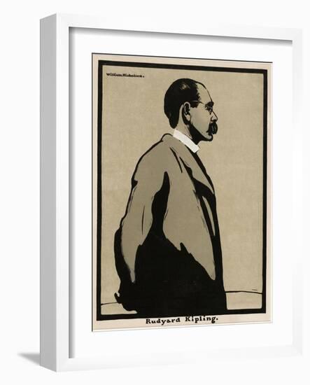 Rudyard Kipling (1865 - 1936), Pub. 1899 (Colour Lithograph)-William Nicholson-Framed Giclee Print