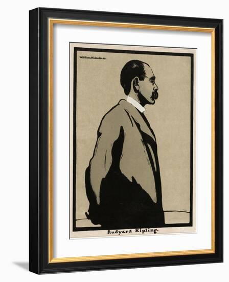 Rudyard Kipling (1865 - 1936), Pub. 1899 (Colour Lithograph)-William Nicholson-Framed Giclee Print