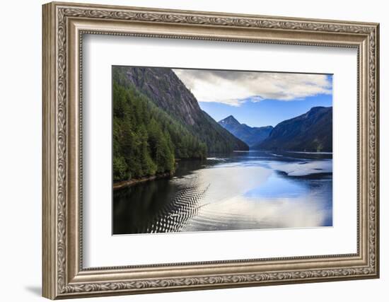 Rudyerd Bay ripples, beautiful summer day, Misty Fjords National Monument, Tongass National Forest,-Eleanor Scriven-Framed Photographic Print