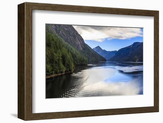 Rudyerd Bay ripples, beautiful summer day, Misty Fjords National Monument, Tongass National Forest,-Eleanor Scriven-Framed Photographic Print