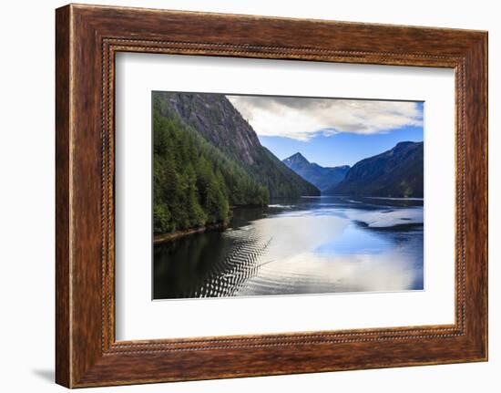 Rudyerd Bay ripples, beautiful summer day, Misty Fjords National Monument, Tongass National Forest,-Eleanor Scriven-Framed Photographic Print