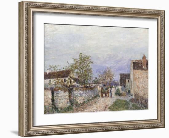 Rue a Veneux-Alfred Sisley-Framed Giclee Print