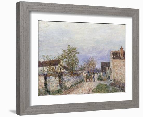 Rue a Veneux-Alfred Sisley-Framed Giclee Print