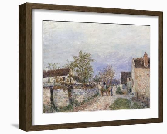 Rue a Veneux-Alfred Sisley-Framed Giclee Print