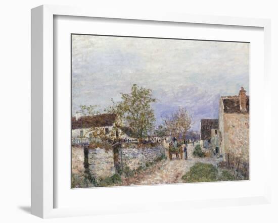 Rue a Veneux-Alfred Sisley-Framed Giclee Print