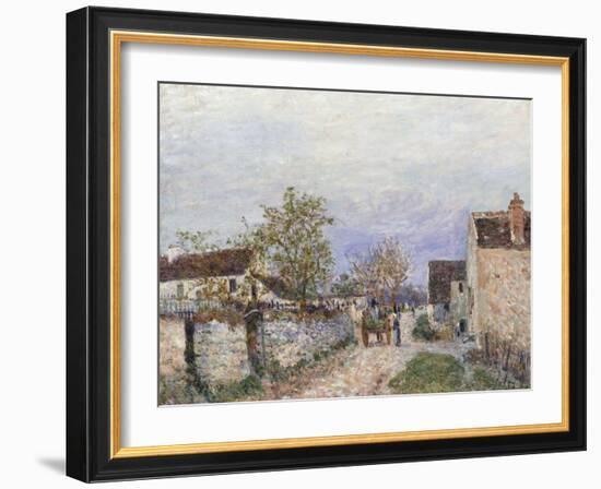 Rue a Veneux-Alfred Sisley-Framed Giclee Print