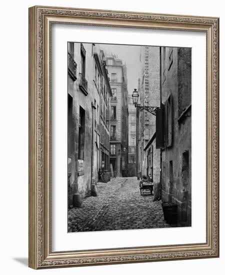 Rue Basse Des Ursins, Paris, 1858-78-Charles Marville-Framed Giclee Print