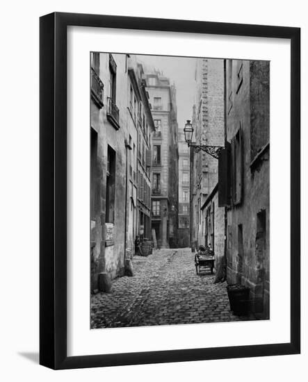 Rue Basse Des Ursins, Paris, 1858-78-Charles Marville-Framed Giclee Print