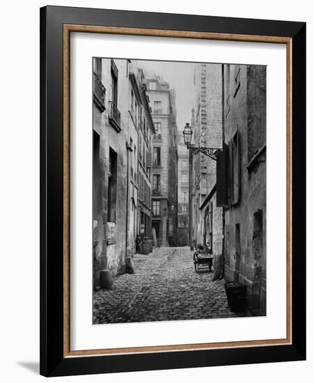 Rue Basse Des Ursins, Paris, 1858-78-Charles Marville-Framed Giclee Print