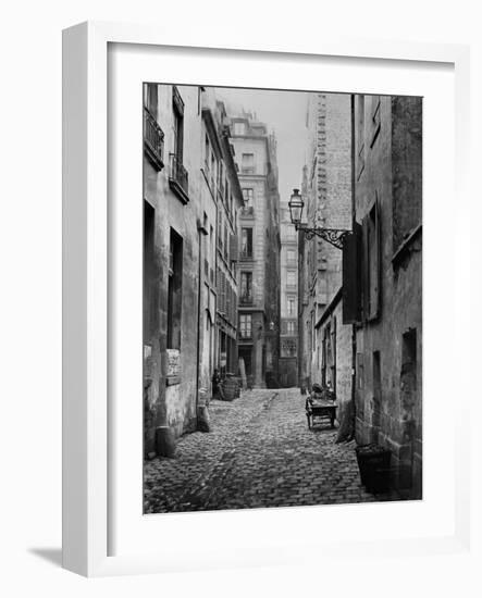 Rue Basse Des Ursins, Paris, 1858-78-Charles Marville-Framed Giclee Print