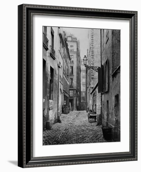 Rue Basse Des Ursins, Paris, 1858-78-Charles Marville-Framed Giclee Print