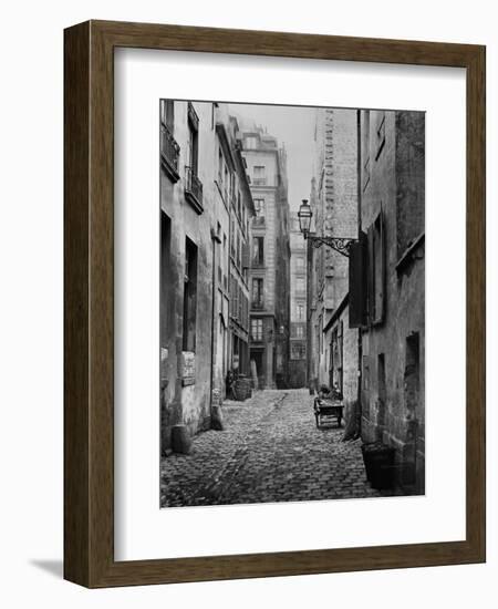 Rue Basse Des Ursins, Paris, 1858-78-Charles Marville-Framed Giclee Print