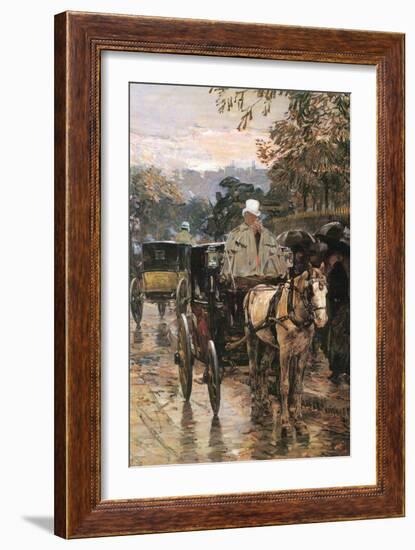 Rue Bonaparte-Childe Hassam-Framed Art Print