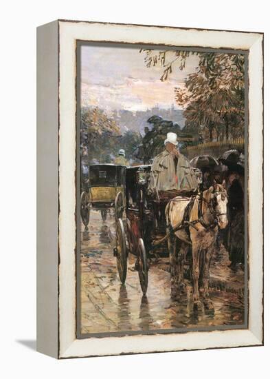 Rue Bonaparte-Childe Hassam-Framed Stretched Canvas