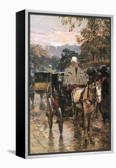 Rue Bonaparte-Childe Hassam-Framed Stretched Canvas