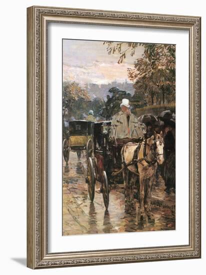 Rue Bonaparte-Childe Hassam-Framed Art Print