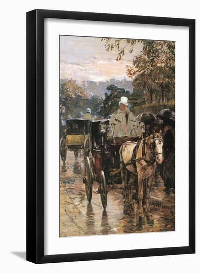 Rue Bonaparte-Childe Hassam-Framed Art Print