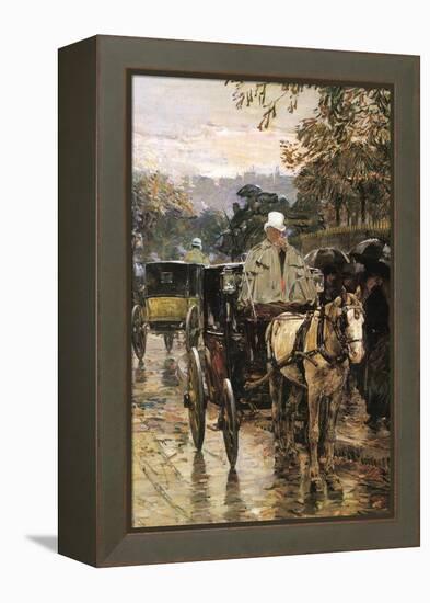 Rue Bonaparte-Childe Hassam-Framed Stretched Canvas