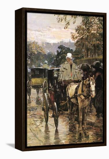 Rue Bonaparte-Childe Hassam-Framed Stretched Canvas